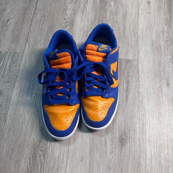 Nike Vibrant Blue and Orange Low-Top Sneakers - Picture 2 of 3